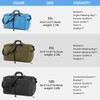 Vomgomfom 120L Foldable Nylon Travel Duffle Bag with Separate Shoe