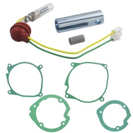 Pulchra 5PCS 12V 2KW 3KW Glow Plug Diesel Heater Set, Air Diesel Parking Heater Repair Kit with Pin Glow Plug + 4 Gaskets + Filter, 12V Ceramic Glow Plug Repair Kit for Eberspacher D2 D4, D4S or Other