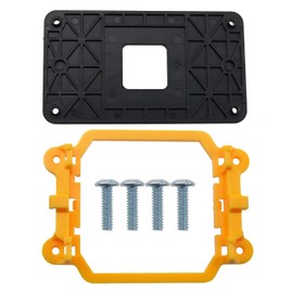 CPU Cooler Bracket ZZHXSM CPU Bracket Heatsink Holder Motherboard Back Plate for AMD Socket AM2 AM3, Yellow