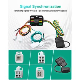 Qnbes 56434 4 Pin Trailer Wiring Harness Fit for Toyota RAV4 2019-2024 RAV4 Prime 2021-2024 Mitsubishi Outlander PHEV 2023-2024, Plug-in Simple T Connector, 4 Way Flat Trailer Light Connector