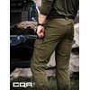 CQR Men's Quick Dry Tactical Pants, Water Resistant Outdoor Pants,