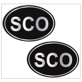 Biomar Labs® 2 x Stickers Scotland Scottish SCO Flag Silver for Bumper Window Car Motorcycle Bike Laptop Helmet B 269 Z*
