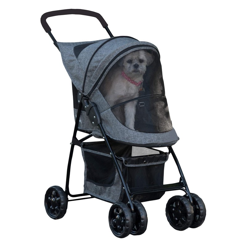 Pet Gear Happy Trails Lite Pet Stroller for Cats/Dogs, Zipper