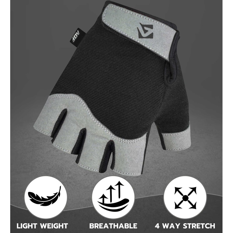 AQF Weight Lifting Gym Gloves Training Workout Fitness Gloves for