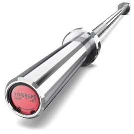 Synergee 4.8-Foot Barbell with 2” Sleeves. Rated 500lbs for Weightlifting. Available in Chrome.