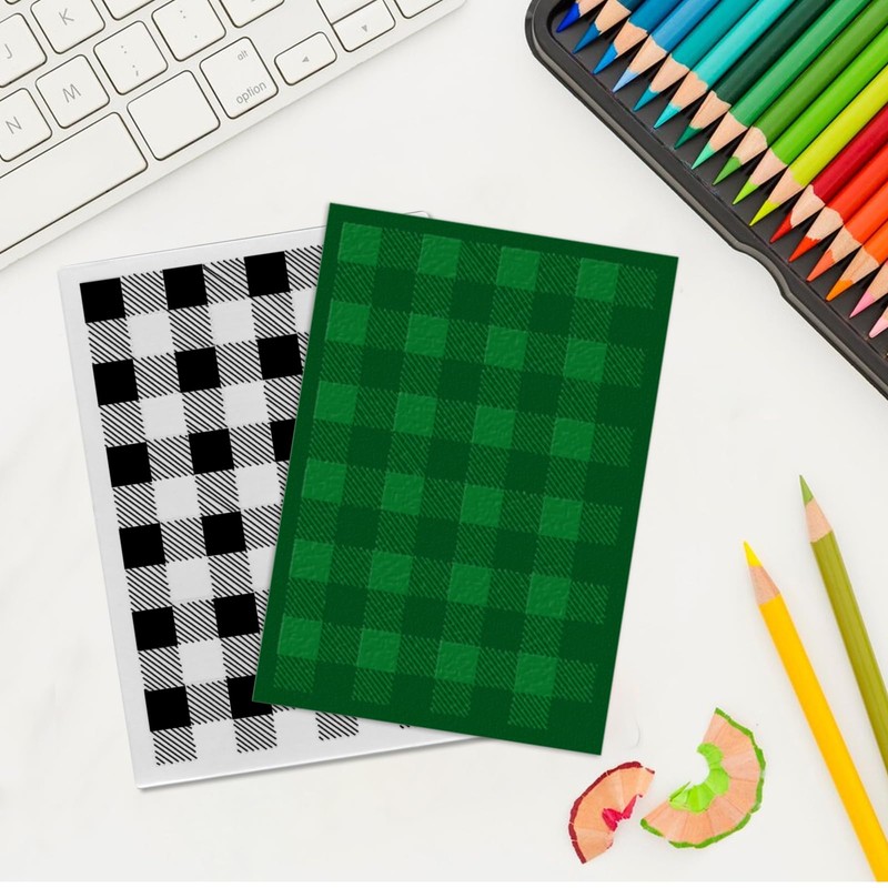 ABTOLS Check Embossing Folders for Card Making, 3D Plastic Embossing