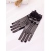 AJC Guantes De Mano Con Encaje Moño Elegantes Vestidos Eventos