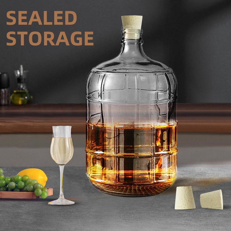4 Pcs Fermentation Stopper Glass Carboy Corks for 3, 5,