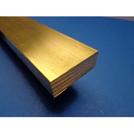 Industrial Metal Sales- - 360 1/2 Hard Brass Flat Bar 1/2" x 2" x 12"-Long