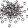 Kissitty - abalorio espaciadoras de acero inoxidable, Stainless Steel Ring-4mm