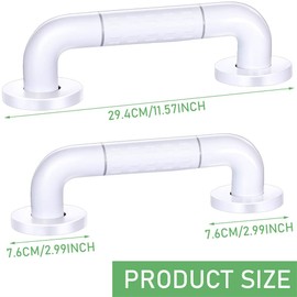 Grab Bars Anti Slip Shower Handle Bathroom Grab Bar Hand Rail Support Assist Bath Handles Bathroom Balance Bars for Handicap Elderly Injury