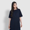 jaju [JAJU] Women's Soft 5-Button Lounge Dress_Navy