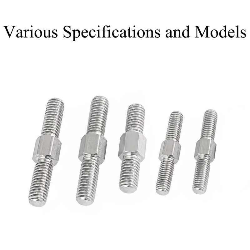 Pack of 4 Stainless Steel 304 Hexagonal Head Bolt Rods