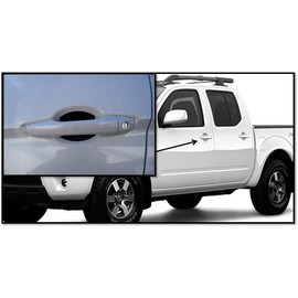 Cupeez for Cars Flat Black Auto Accessory Car Door Handle Scratch Guards Protector Fits Toyota Nissan Frontier (4pk)