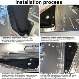 GXARTS 1pc Engine Splash Guard Under Car Shield Cover Board Compatible with Honda Civic 2022 2023 Replacement 74111T20A0 74111 T20 A0