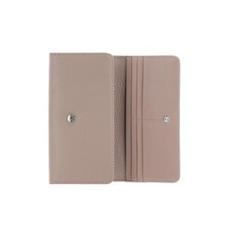 Mandarina Duck Women's Mellow Leather Wallet Travel Accessory Wallet, Warm Taupe