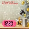 Easy to Set, Plumeet Large Digital LCD Travel Alarm Clock