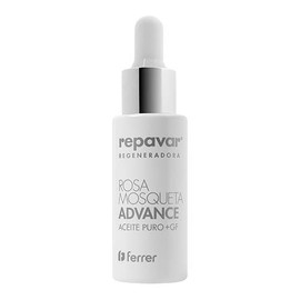 Repavar - Aceite Puro de Rosa Mosqueta - Con 2 Factores de Crecimiento - Tratamiento Cosmético Intensivo con Doble Potencia Reparadora - Formato Cuentagotas - 15 ml