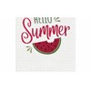 C&F Home Hello Summer Watermelon Bite Embroidered Cotton Waffle Weave