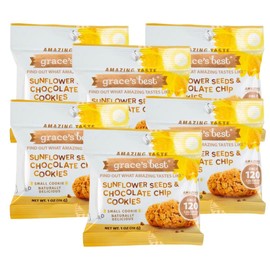 Grace's Best Chocolate Chip Sunflower Cookies - 1oz Snack Size Bag - Pack of 6