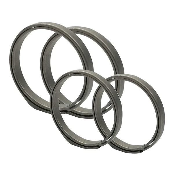 [TITAN MANIA] Titanium Mania Key Ring, Gray, 2 Medium Size