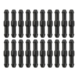 JUGUTA Pack of 20 Car Hose Connectors, Windscreen Washer Hose, Universal Wiper Hose, Splash Hose Adapter, Insulating Hose, Vacuum Hose, for Car (Black)