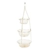Multifunction 3 Tier Removable Hanging Fruit Baskets Vegetable Storage Organizer