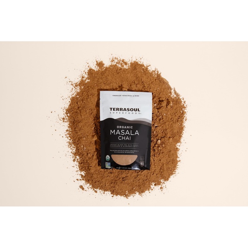 Terrasoul Superfoods Organic Instant Masala Chai, 6.35oz - 30 Servings