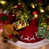 com-four® High-quality Christmas Tree Skirt to Protect Against Pine Needles,