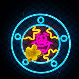 Balanar Ocean World Porthole Neon Sign for Wall Decor,Under Sea Porthole Dimmable Neon Sign for Gaming Room Lights Bedroom Room Decor，Powered by USB 12.2 * 12.2inch,Birthday Party Christmas Gifts