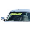 Vinyl Highlights Windshield Slogans Window Stickers (Black Text On Fluorescent