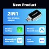 2-In-1 Car Wired to Wireless CarPlay Adapter For Android Auto