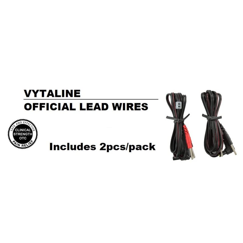VYTALINE 2Pcs/Pack Replacement Electrode Lead Wires Connect Cables Pin 2mm