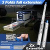Heavy Duty Drawer Slides with Lock 14 Inch,3-Fold Full Extension