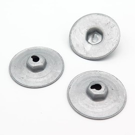 VVO Fasteners Metal Underbody Shields and Insulation Panel Fastener Washer, Silver (Pack of 10)