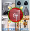 33lbs Adhesive Sticky Hooks for Hanging on Wall or Ceiling,
