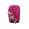 Italian Genuine Leather Mini Phone Pouch Bag with detachable &
