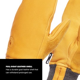 Black Diamond Dirt Bag Mitts Children's Gloves, Natural, XS