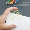 100pcs Paper Clips Cute Duck Shaped Decorative Metal Paperclips with
