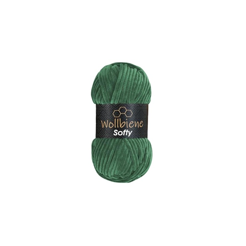 Wollbiene Softy 100 g chenille wool for crochet, knitting wool,