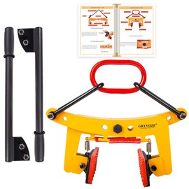 GRYVOZE 770 lbs 2 in 1 Granite Slab Lifting Clamp, 1.57-7.09 Inch X Shaped Heavy Duty Stone Lifter Equipment with Handle, Marble Carrying Clamps Tongs, also Suitable for Concrete and Curbstones
