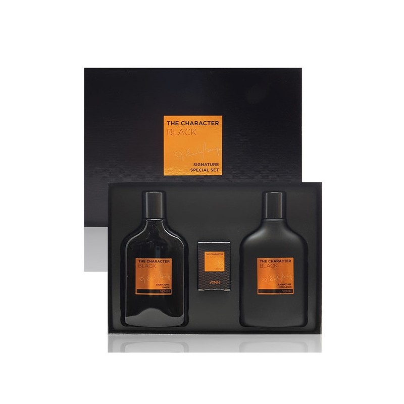 Bonin the Character Black Signature 2-piece set/skin lotion gift set