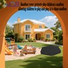 Outdoor Hexagonal Sandbox Cover with Two Night-Vision Reflective Handles and