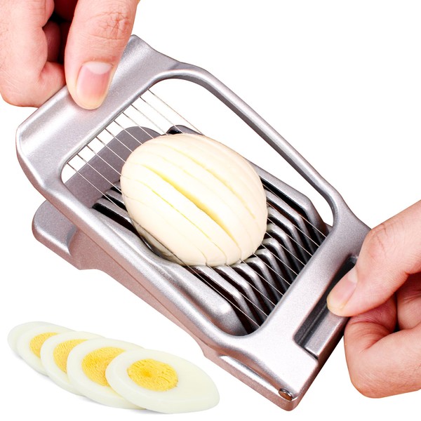 Egg Cutter Made of Stainless Steel, Egg Slicer Aluminium Metal,