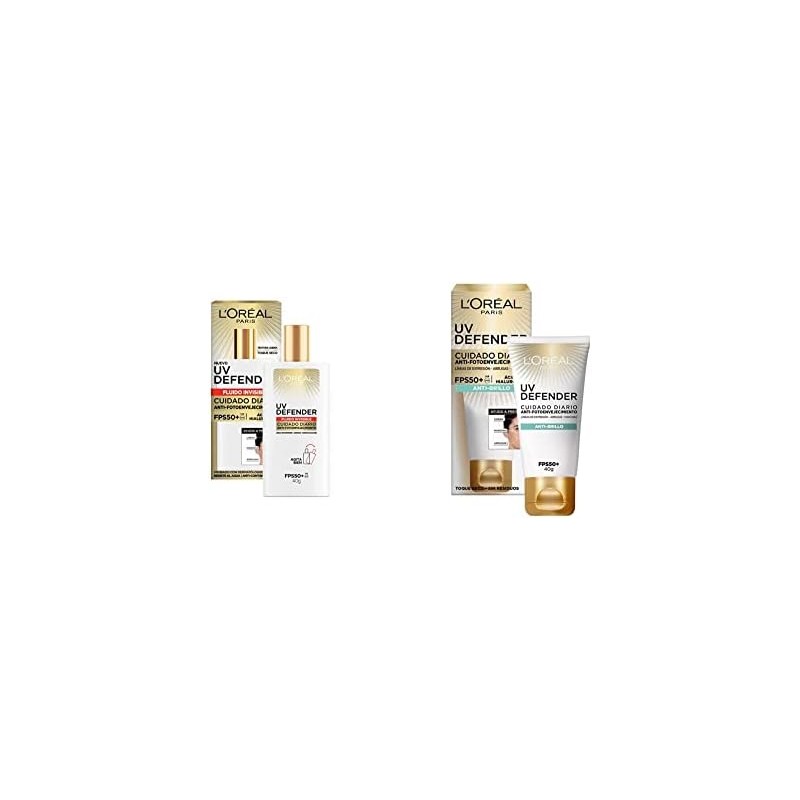 Loreal Paris Uv Defender bloqueador solar Fluido Invisible FPS 50