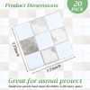 Nuanchu 20 Pcs Peel and Stick Backsplash 7.75" x 7.75"