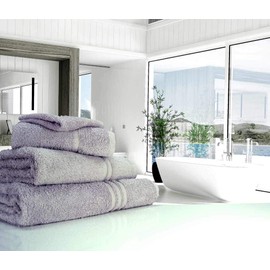 Blue Label 500gsm Plain Silver Grey Bath Sheet (SEE SIZE OPTIONS)