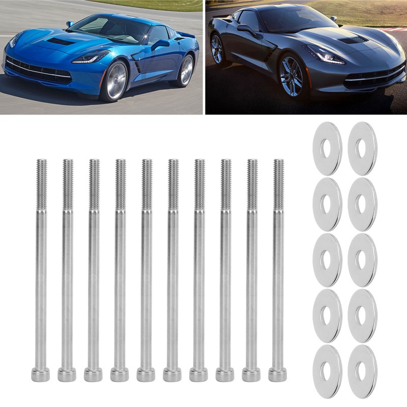 Intake Manifold Bolts Stainless Steel Corrosion Resistant Replacement for Chevy