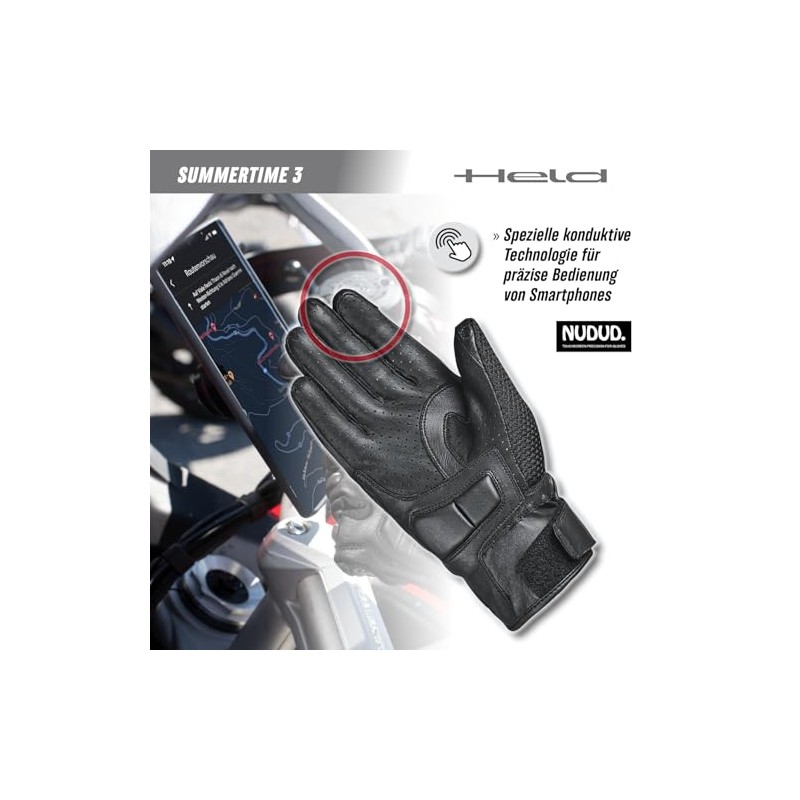 Held Summertime 3 Perforated Motorcycle Gloves