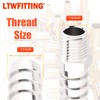 LTWFITTING Nickel Plating Brass Fitting Connector 1/2-Inch Hose Barb x